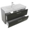 Single Bathroom Vanity, Wall Mount, 39